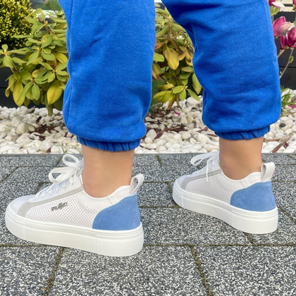 Sportowe buty damskie - FILIPPO DP6040/24 BIAŁE
