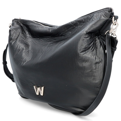 Duża torebka damska - WONDERS WB-54025 CZARNA