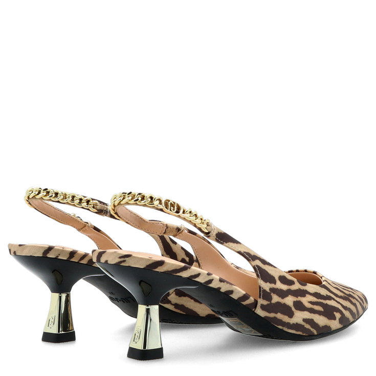 Czółenka bez pięty z motywem zwierzęcym  - LIU JO SANDIE 08