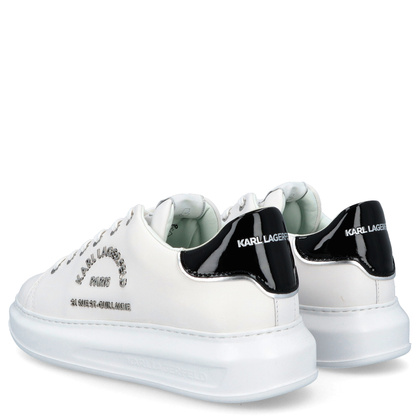 Sneakersy męskie - KARL LAGERFELD KAPRI MENS KL52539 BIAŁE