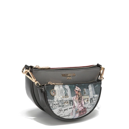 Średniej wielkości torebka damska - NICOLE LEE PRT16498-SSS SARA IS SOFT BUT STRONG