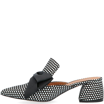 Klapki w groszki - TYMOTEO UTTI CZARNO BIAŁE