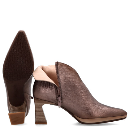 Eleganckie botki z wycięciem - HISPANITAS HI254270 BRĄZOWE