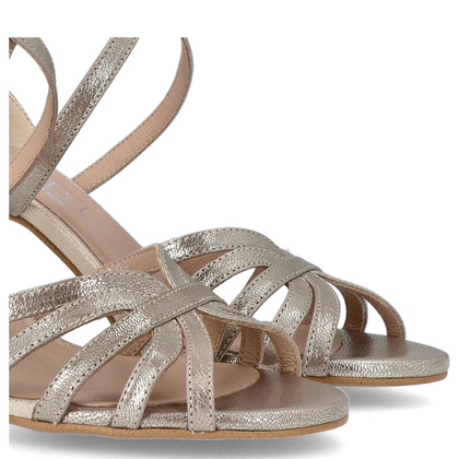 Skórzane sandałki do tańca - KOTYL 4370 ZŁOTY EF