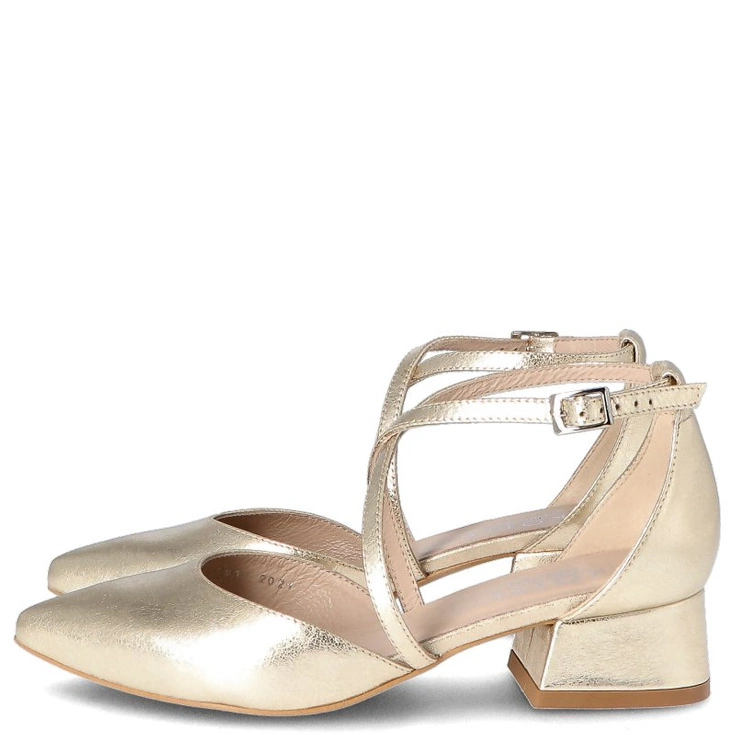 Czółenka KOTYL 9917 Złoty Lico – eleganckie buty do tańca na imprezy