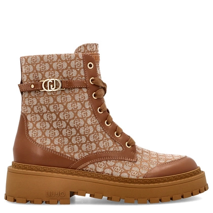 Wiązane botki premium - LIU JO RUMI 30 BRĄZOWE