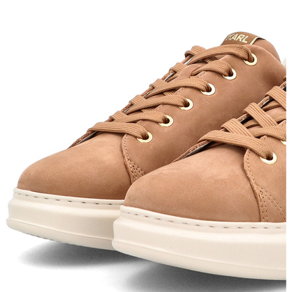 Sneakersy męskie - KARL LAGERFELD KAPRI MENS KL52537K BRĄZOWE