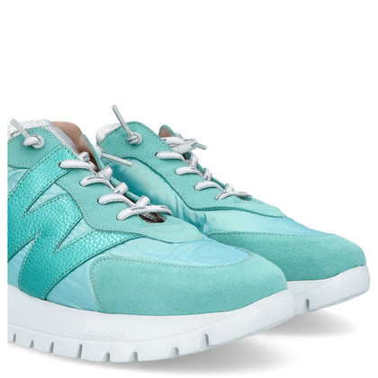 Hiszpańskie sneakersy premium - WONDERS A-2464 BŁĘKITNE