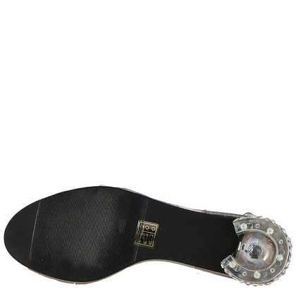 Sandały silikonowe płaskie - SCAVIOLA G-15 SREBRNE