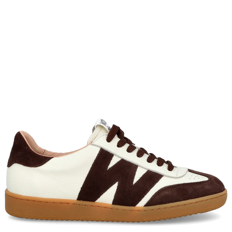 Hiszpańskie sneakersy premium - WONDERS AP-2001 KREMOWO-BRĄZOWE