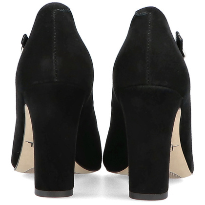 Czółenka z paskami - KOTYL 5931 CZARNE