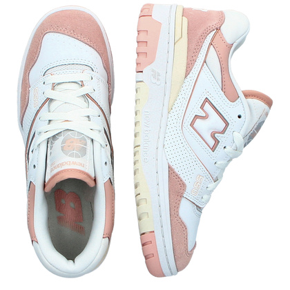 Sneakersy damskie - NEW BALANCE BBW550CD BIAŁO-RÓŻOWE