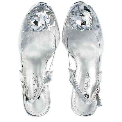 Sandały silikonowe - SCAVIOLA G-17 SREBRNE