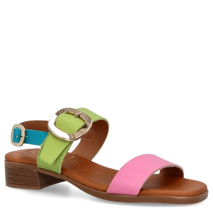 Eleganckie sandały ze skóry - OH! MY SANDALS 5609 KOLOROWE