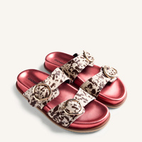 Klapki damskie z motywem zwierzęcym - GIOSEPPO 78025 