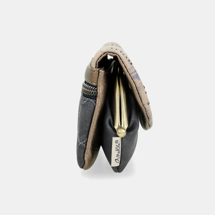 Mały damski portfel z klapką - ANEKKE MADEMOISELLE STUDIO 41849-016