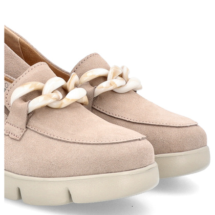 Skórzane mokasyny damskie - FILIPPO FILIPPO DP4128/24 BEŻOWY