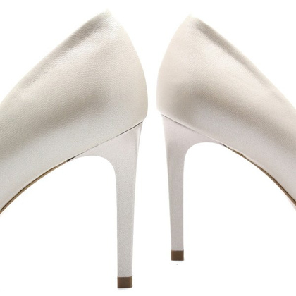 Klasyczne szpilki - BRAVO MODA 1373 PERŁOWO BEŻOWE