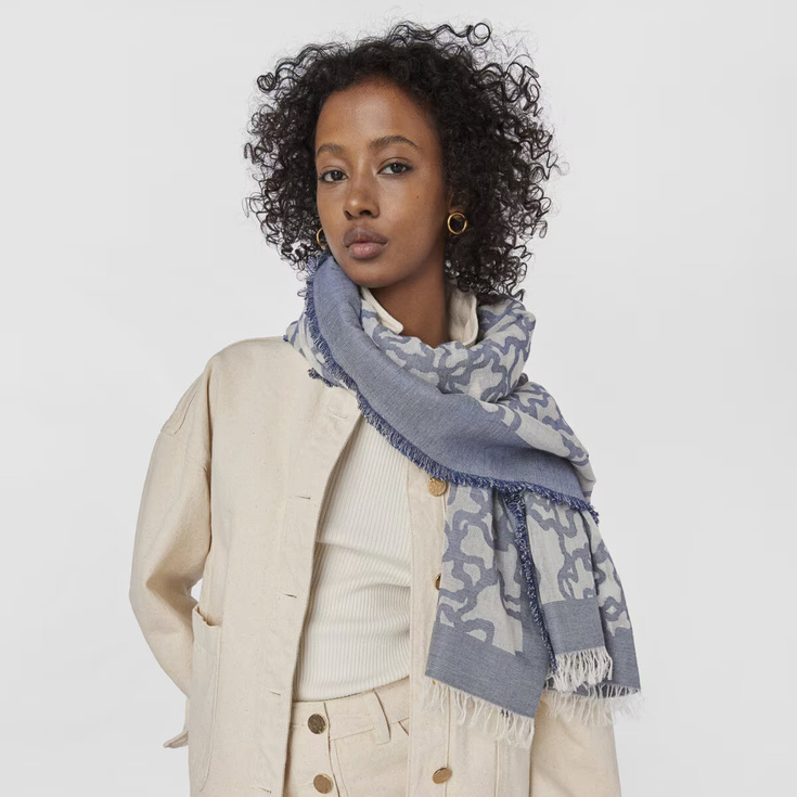 Szal z motywem misia - TOUS KAOS 2000786333