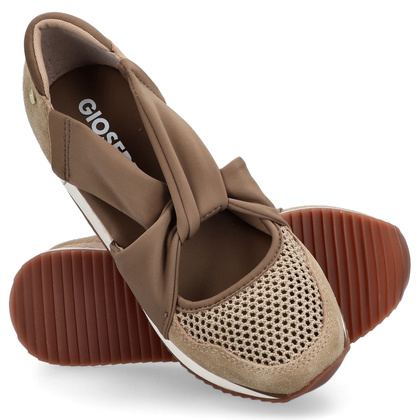 Hiszpańskie sneakersy na koturnie - GIOSEPPO 74059 BEŻOWE