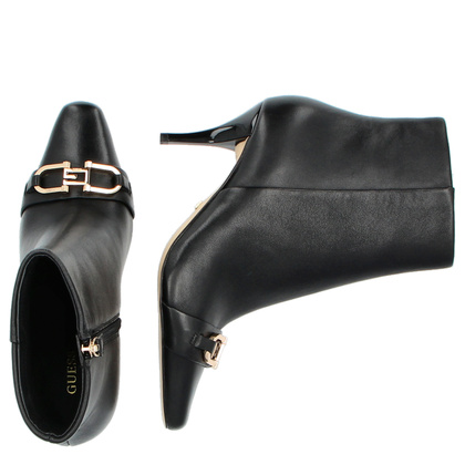 Botki na szpilce premium - GUESS SILENE FL8SILLEA10 CZARNE