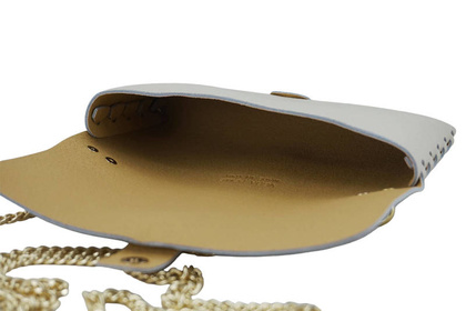 Torebka ze skóry naturalnej - BARBERINIS 958/10 BEŻOWA