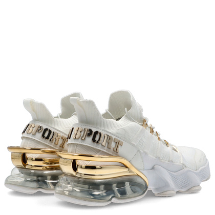 Sneakersy premium - PLEIN SPORT SADS USC0518 BIAŁE