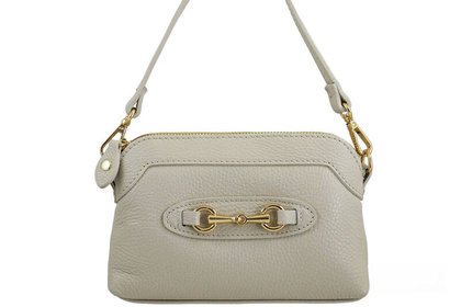 Mała torebka wieczorowa ze skóry - BARBERINIS 967-10 BEŻOWA