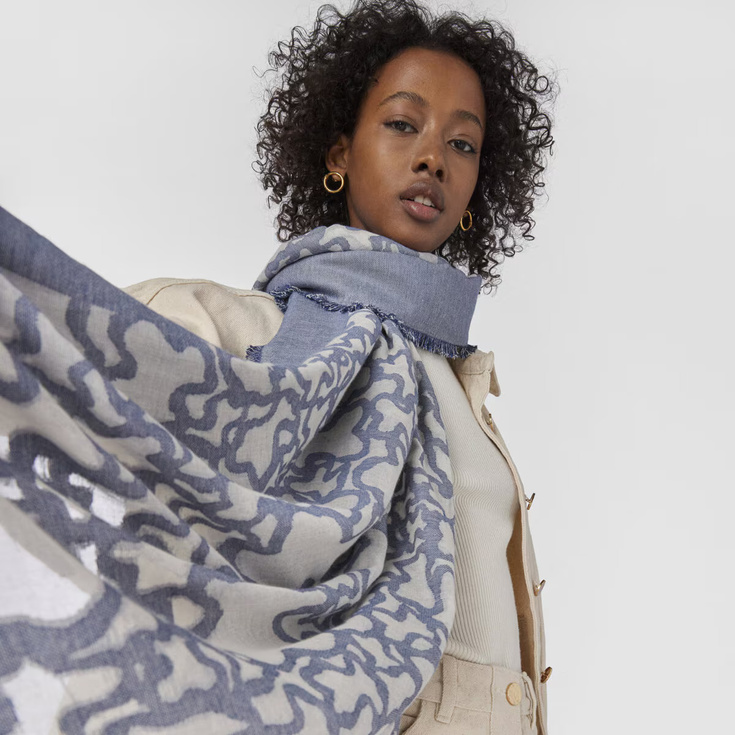 Szal z motywem misia - TOUS KAOS 2000786333