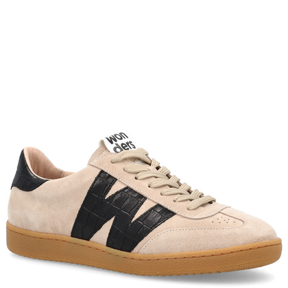 Hiszpańskie sneakersy premium - WONDERS AP-2001 BEŻOWE