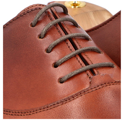 Eleganckie półbuty męskie - TAPI A-7174 BRĄZOWE