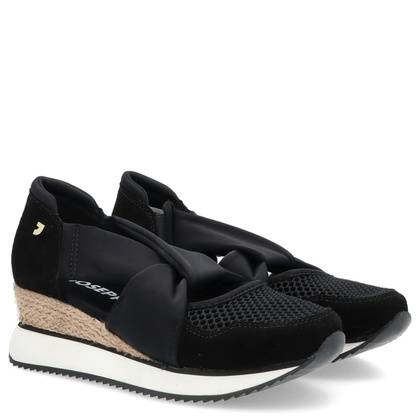 Hiszpańskie sneakersy na koturnie - GIOSEPPO 74059 CZARNE