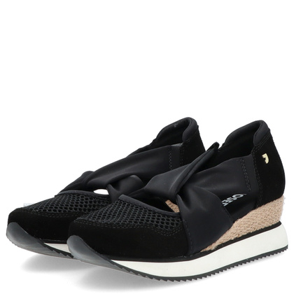 Hiszpańskie sneakersy na koturnie - GIOSEPPO 74059 CZARNE