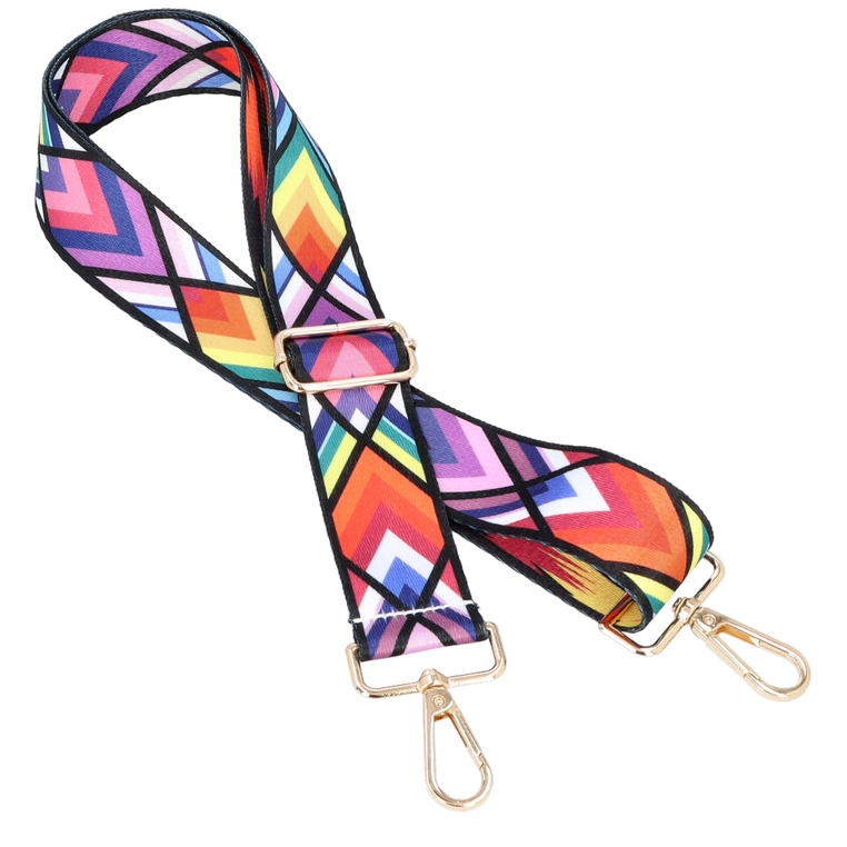 Wymienny dwustronny pasek do torebki - TYMOTEO LOVE 03 MUTLIKOLOR