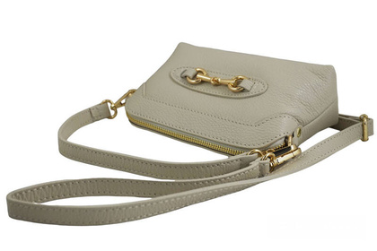 Mała torebka wieczorowa ze skóry - BARBERINIS 967-10 BEŻOWA