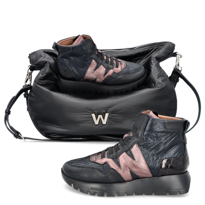 Duża torebka damska - WONDERS WB-54025 CZARNA