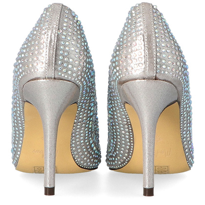 Błyszczące szpilki z kamieniami - MENBUR 23345 SREBRO