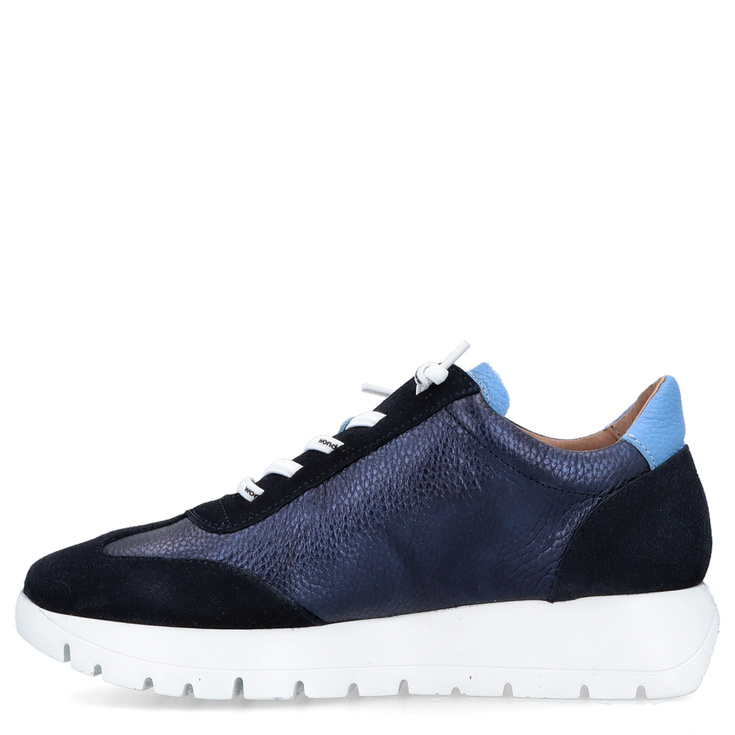 Hiszpańskie sneakersy premium - WONDERS A-2476 GRANATOWE