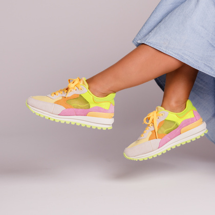 Hiszpańskie sneakersy damskie - GIOSEPPO 74947 NEONOWE