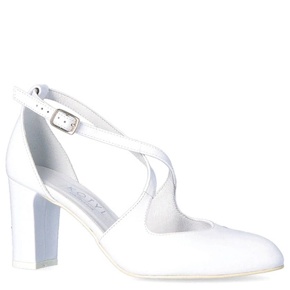 Taneczne ślubne czółenka - KOTYL 7080 BIAŁE