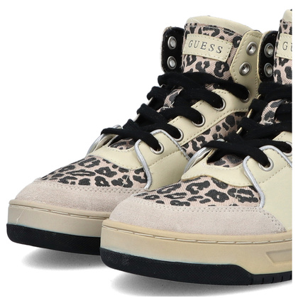 Sneakersy za kostkę premium - GUESS TULLIA FL5TULFAP12 BEŻOWE