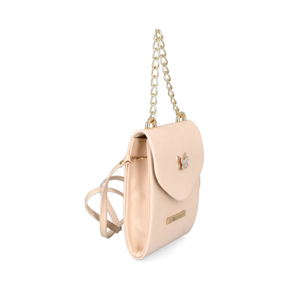 Mała torebka wizytowa - TYMOTEO 136 BEŻOWA