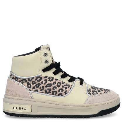 Sneakersy za kostkę premium - GUESS TULLIA FL5TULFAP12 BEŻOWE