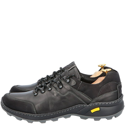 Polskie buty trekkingowe, skóra - KENT 515 CZARNE