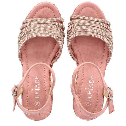 Sandały na platformie - LEJADE 3350 RÓŻOWE