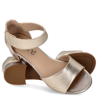 Sandały na niskim obcasie - CAPRICE 9-28212-42 ZŁOTE