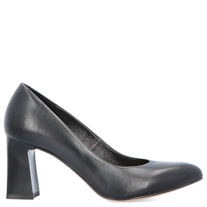 Klasyczne czółenka na słupku - KOTYL 1273 CZARNE