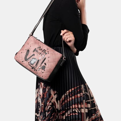 Torebka damska trzykomorowa - ANEKKE MADEMOISELLE PARISIAN 41813-184