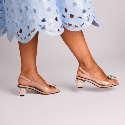 Sandały silikonowe - SCAVIOLA S-365 RÓŻOWE