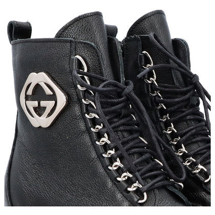 Trapery na grubym spodzie - LEMAR 60376 CZARNE